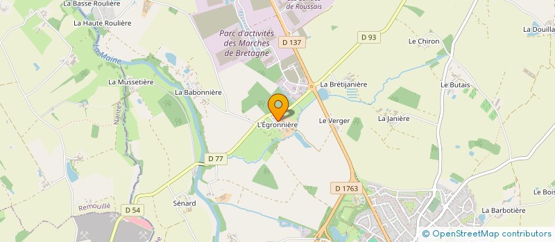 localisation de l'entreprise DE L EGRONNIERE à MONTAIGU-VENDEE