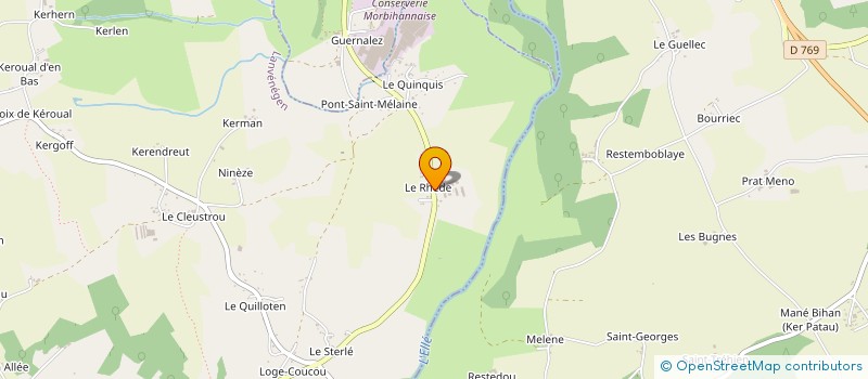localisation de l'entreprise DE L'ELLE  LANVENEGEN