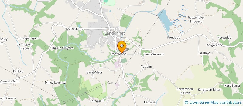 localisation de l'entreprise DE L'ELLE  LANGONNET