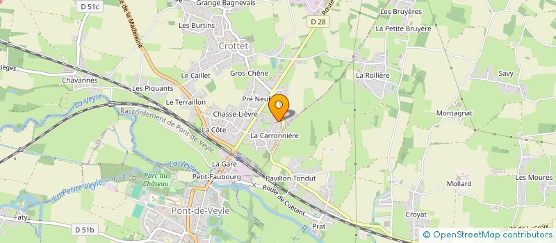 localisation de l'entreprise DE L'EMBOUCHE à CROTTET