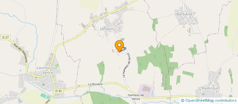 localisation de l'entreprise DE L ENCLOS DU CHATEAU  VILLERS-LE-TOURNEUR