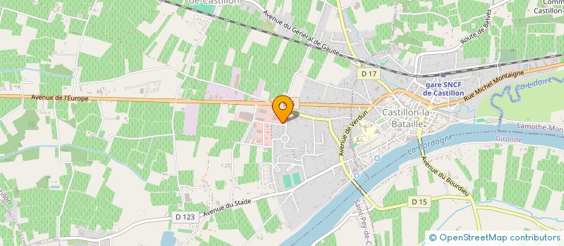 localisation de l'entreprise DE L'ENCRE SUR L'AME  SAINTE-FOY-LA-GRANDE