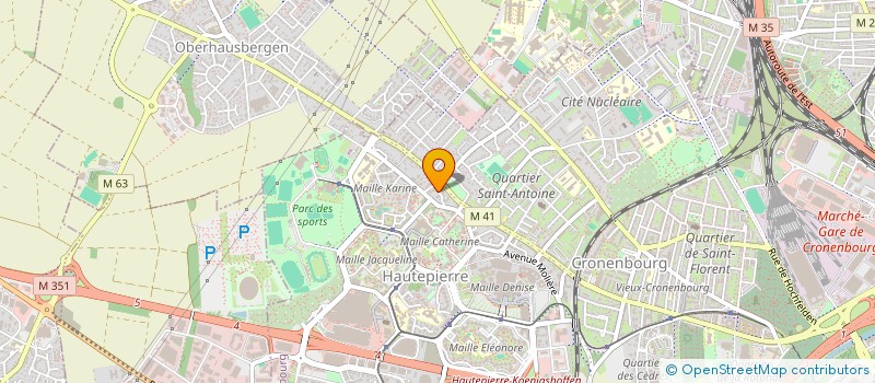 localisation de l'entreprise DE L ENSEMBLE IMMOBILIER PARC D OBER à STRASBOURG