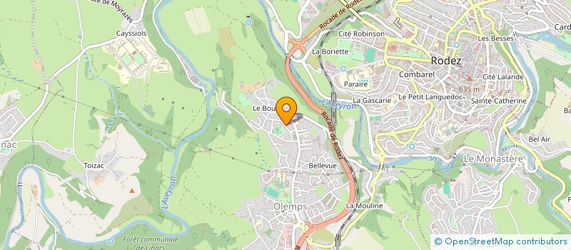 localisation de l'entreprise DE L'EPINE BLANCHE  DRUELLE BALSAC