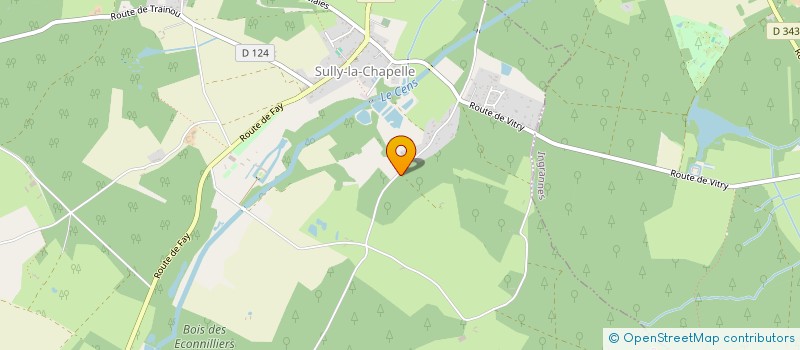 localisation de l'entreprise DE L'ERMITAGE à SULLY-LA-CHAPELLE