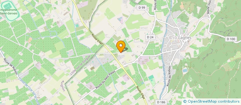 localisation de l'entreprise DE L'ESPADON  LAGNES