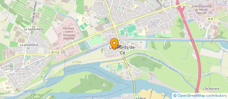 localisation de l'entreprise DE L'ESPERANCE  LES PONTS-DE-CE