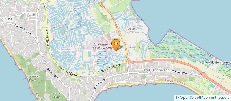 localisation de l'entreprise DE L'ESPERANCE  LA GUERINIERE