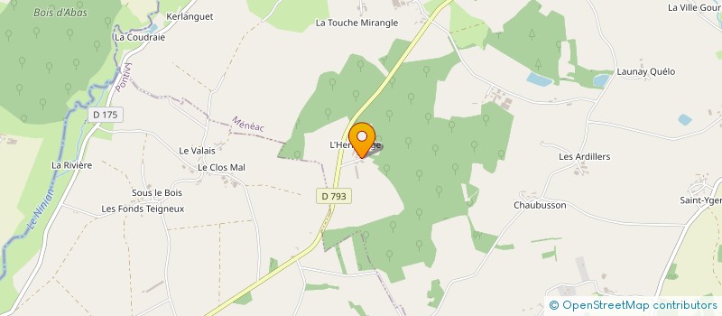 localisation de l'entreprise DE L'ESPLANADE à MENEAC