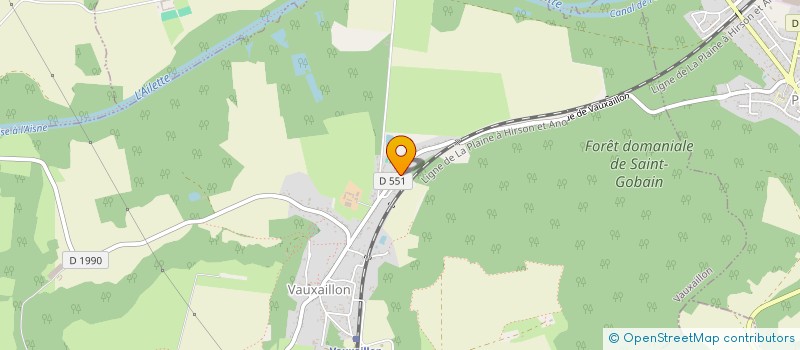 localisation de l'entreprise DE L'ESPOIR POUR TOUS  VAUXAILLON