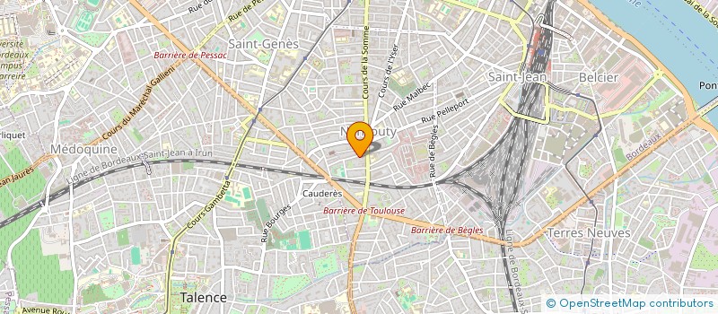 localisation de l'entreprise DE L'ESPRIT DES LOIX  BORDEAUX