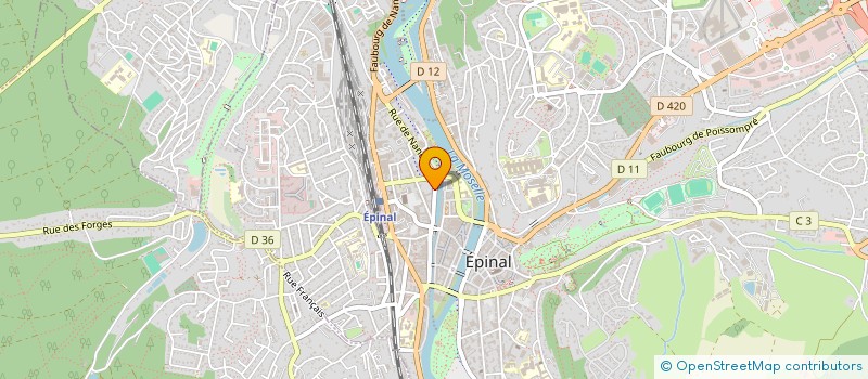 localisation de l'entreprise DE L'EST à EPINAL