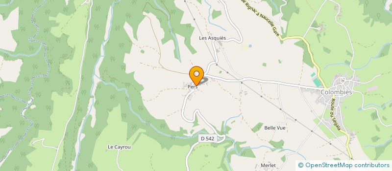 localisation de l'entreprise DE L'ESTANG  COLOMBIES