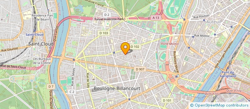 localisation de l'entreprise DE L'ESTEY RENT SERVICES à BOULOGNE-BILLANCOURT