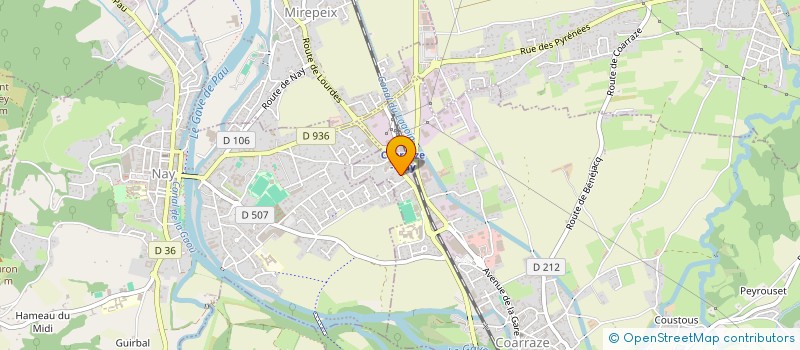 localisation de l'entreprise DE L'ESTIBETE  COARRAZE