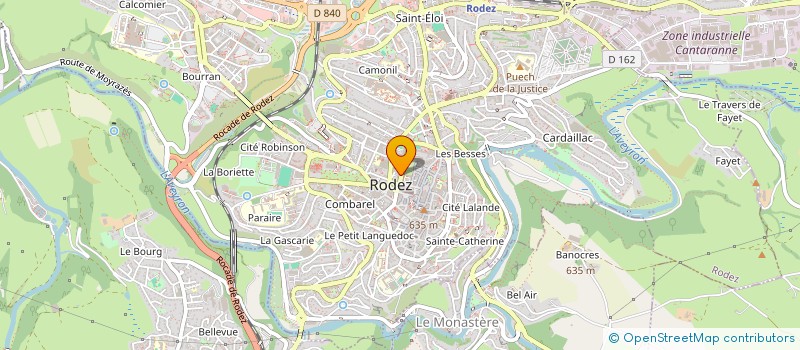 localisation de l'entreprise DE L'ESTOURMEL  RODEZ