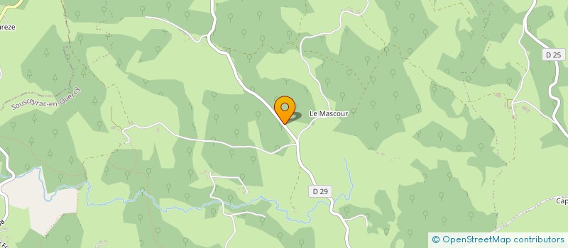 localisation de l'entreprise DE L'ETANG  SOUSCEYRAC-EN-QUERCY