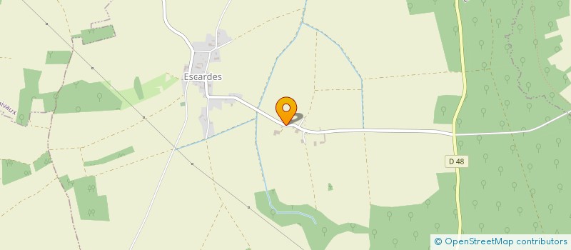 localisation de l'entreprise DE L'ETANG  ESCARDES