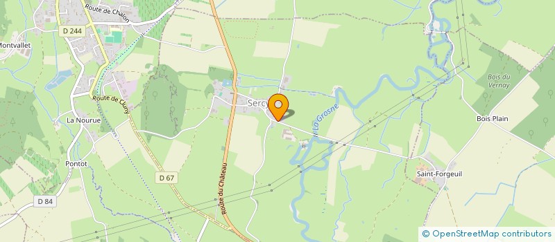 localisation de l'entreprise DE L'ETANG  SERCY