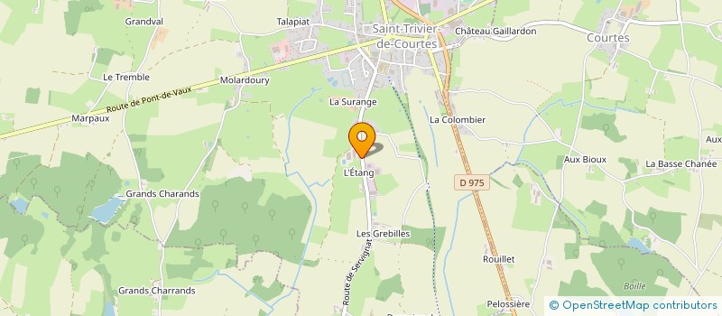 localisation de l'entreprise DE L'ETANG FOISSIAT à SAINT-TRIVIER-DE-COURTES