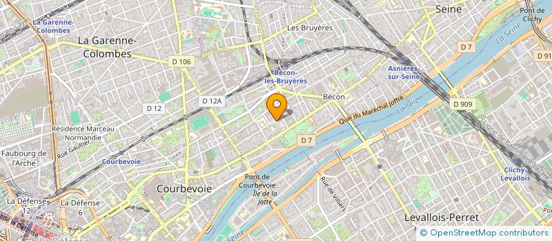 localisation de l'entreprise DE L'ETOILE à COURBEVOIE