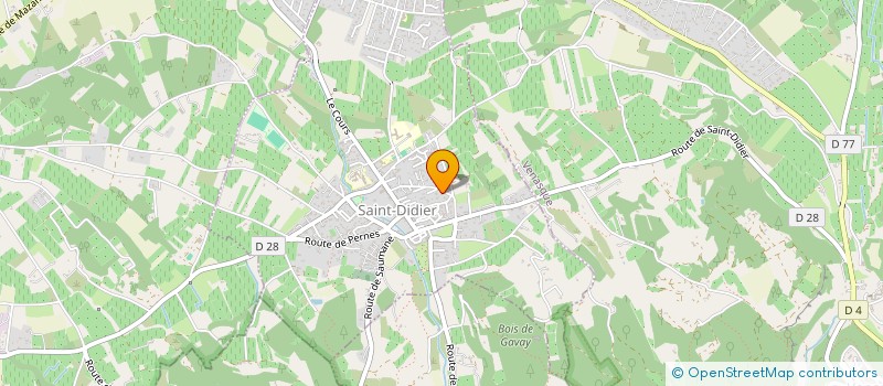 localisation de l'entreprise DE L ETOILE  SAINT-DIDIER