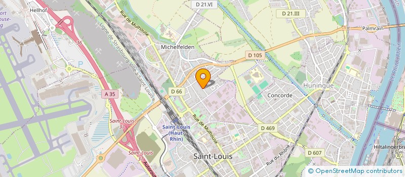 localisation de l'entreprise DE L'ETOILE  SAINT-LOUIS