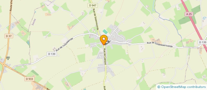 localisation de l'entreprise DE L'HAZEWINDE  SAINT-SYLVESTRE-CAPPEL