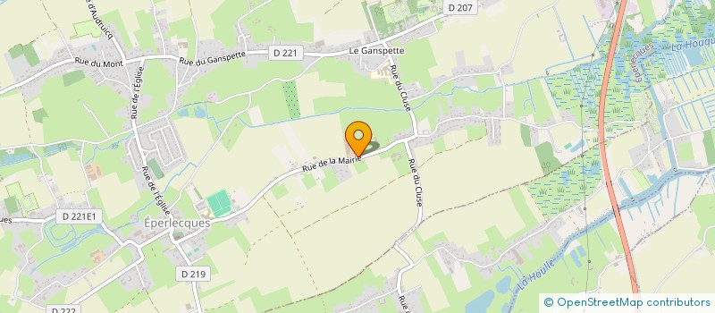 localisation de l'entreprise DE L'HELLEBROUCK  EPERLECQUES