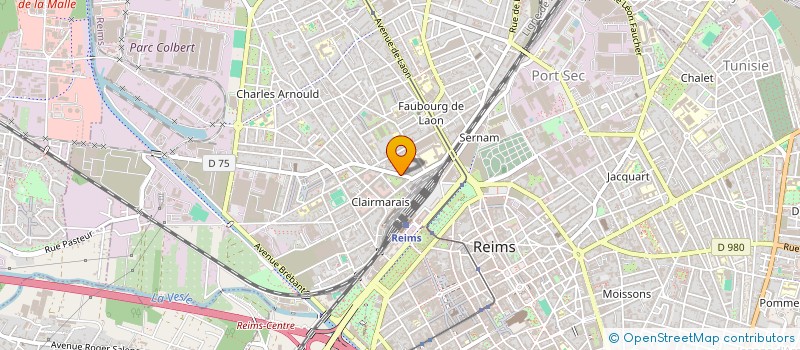 localisation de l'entreprise DE L'HERMINE  REIMS