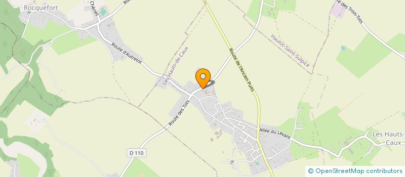 localisation de l'entreprise DE L'HERMINETTE  LES HAUTS-DE-CAUX