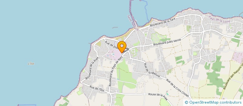 localisation de l'entreprise DE L'HIPPOCAMPE à LA PLAINE-SUR-MER