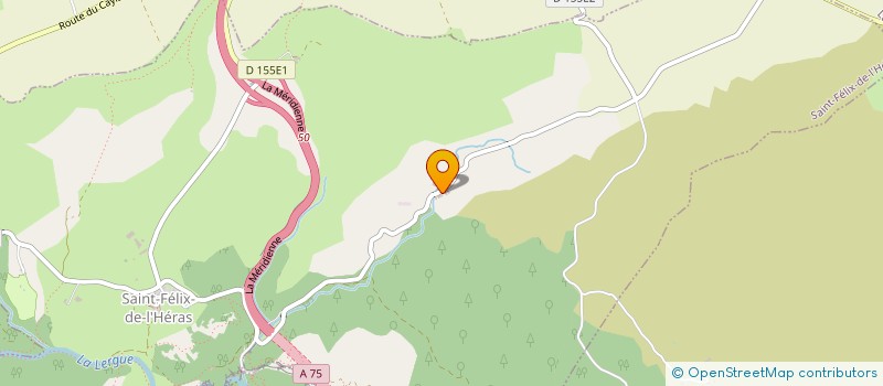 localisation de l'entreprise DE L HIRONDEL  SAINT-FELIX-DE-L HERAS