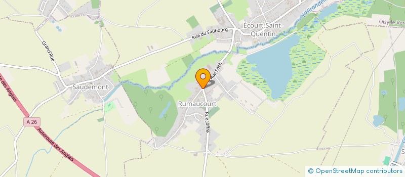 localisation de l'entreprise DE L'HIRONDELLE  RUMAUCOURT