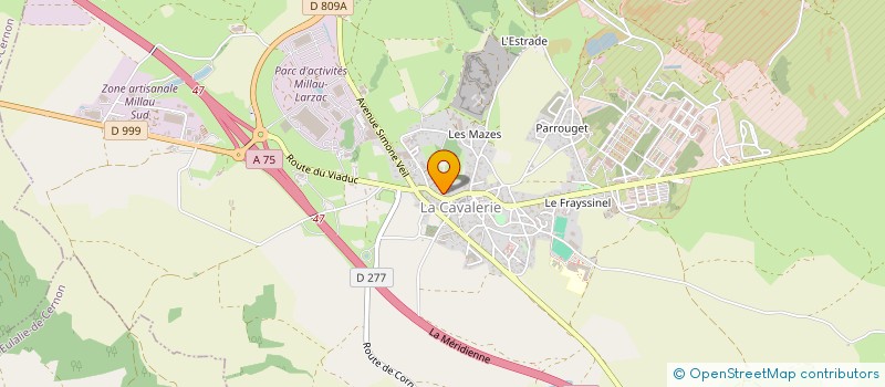 localisation de l'entreprise DE L'HISTOIRE A LA CORDE  LA CAVALERIE