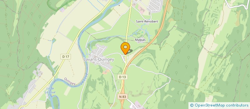 localisation de l'entreprise DE L HORIZON ROYET-ROUMEAS à PESSANS