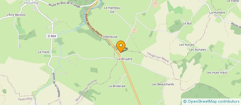 localisation de l'entreprise DE L'HORTENSIA à LOUGE SUR MAIRE