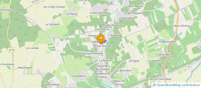 localisation de l'entreprise DE L'HOTEL  POCE-SUR-CISSE