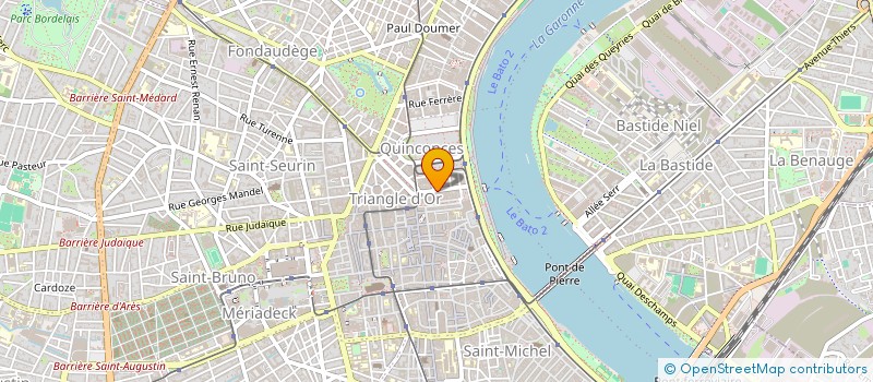 localisation de l'entreprise DE L'HOTEL DE SAIGE  BORDEAUX