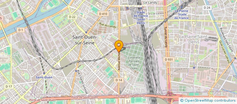 localisation de l'entreprise DE L'HOTEL ZIA à SAINT-OUEN-SUR-SEINE