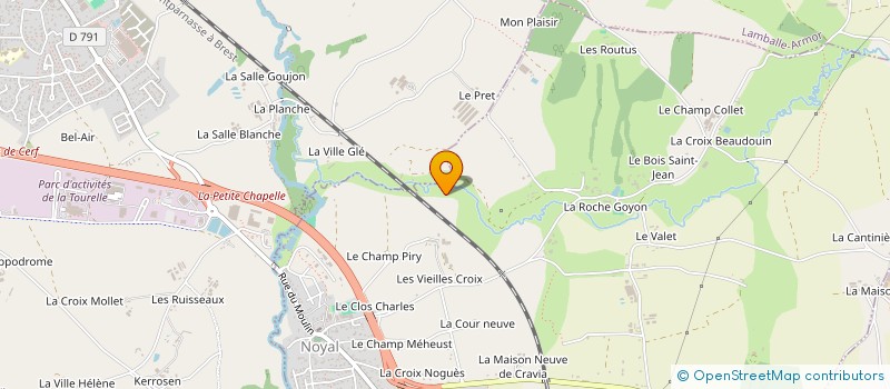 localisation de l'entreprise DE L'HOTIER à LAMBALLE-ARMOR