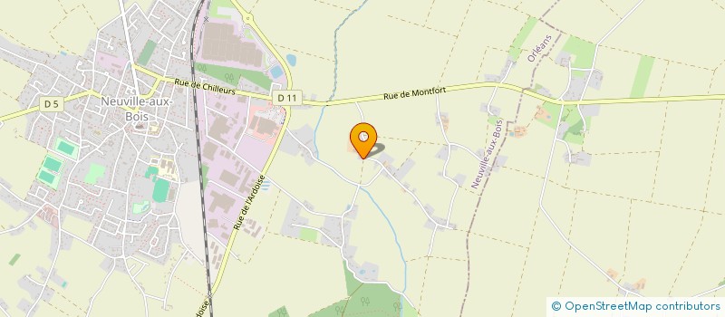 localisation de l'entreprise DE L'HUILERIE à NEUVILLE-AUX-BOIS