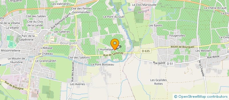 localisation de l'entreprise DE L'HUMELAYE à BOURGUEIL
