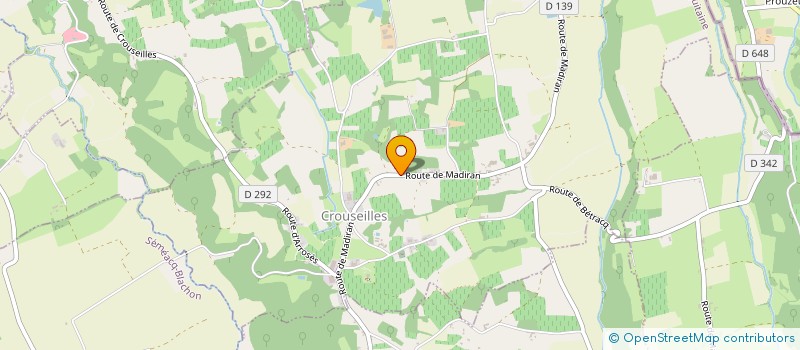 localisation de l'entreprise DE L HUREOUS  ARROSES