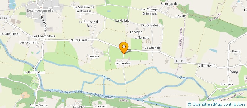 localisation de l'entreprise DE L'ILE à LES FOUGERETS