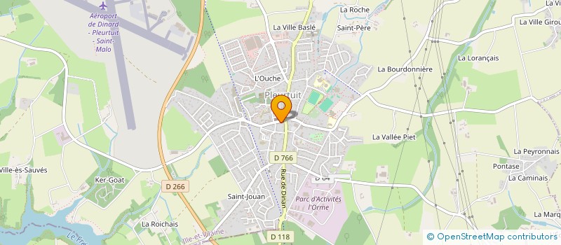 localisation de l'entreprise DE L'ILE  PLEURTUIT