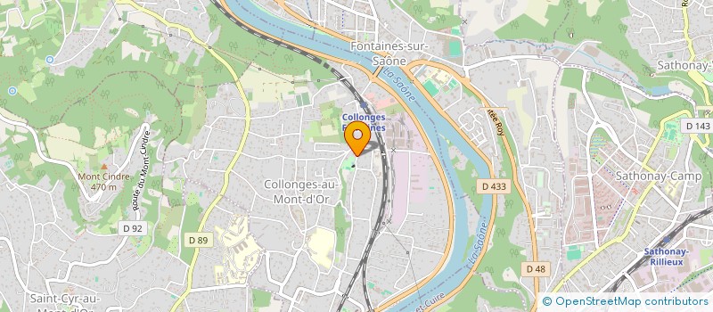 localisation de l'entreprise DE L'ILE  COLLONGES-AU-MONT-D'OR