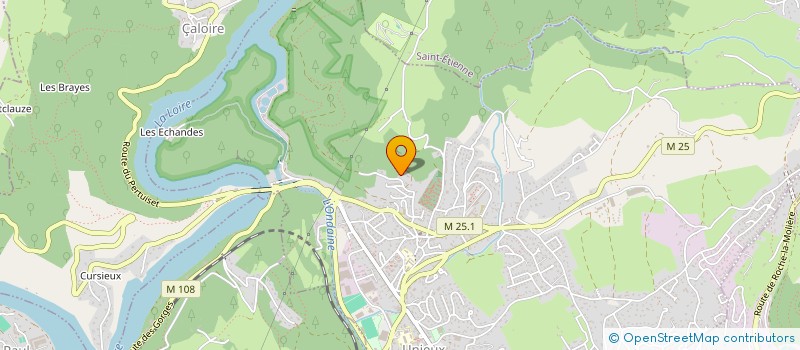 localisation de l'entreprise DE L'ILE ROUSSE  UNIEUX