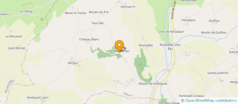 localisation de l'entreprise DE L'INAM à GOURIN