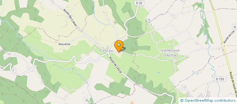 localisation de l'entreprise DE L'INDUSTRIE  CESCAU